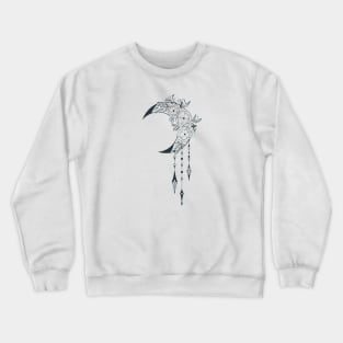 Hand Drawn Mystical Moon Crewneck Sweatshirt